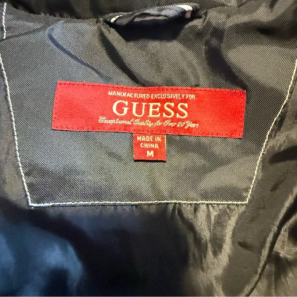 GUESS Men's Charcoal Puffer Jacket - Picture 6 of 8